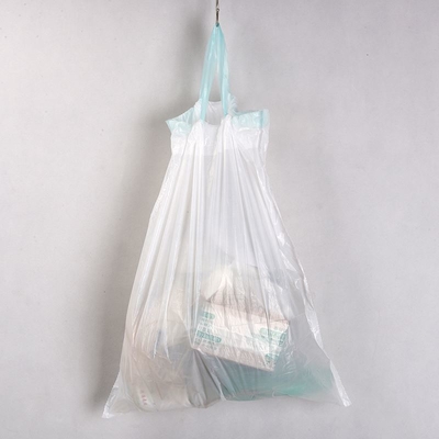 Milieuvriendelijke HDPE-aftrekband zware vuilniszak met plastic aftrekband