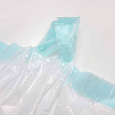 Milieuvriendelijke HDPE-aftrekband zware vuilniszak met plastic aftrekband