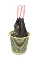 HDPE/LDPE 13 gallon biologisch afbreekbare vuilniszak op rol in beige kleur met LLDPE materiaal