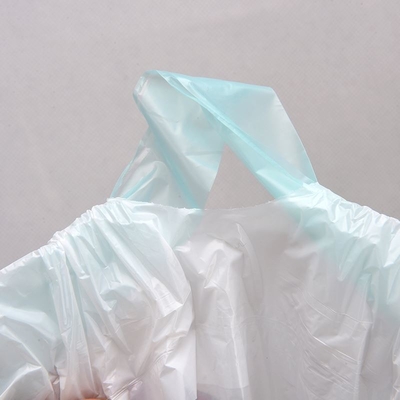 Milieuvriendelijke HDPE-aftrekband zware vuilniszak met plastic aftrekband