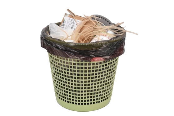 HDPE/LDPE 13 gallon biologisch afbreekbare vuilniszak op rol in beige kleur met LLDPE materiaal