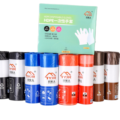 Kleurrijke dikke, hoogwaardige HDPE-aftrekkingszakken met OK-compostcertificering