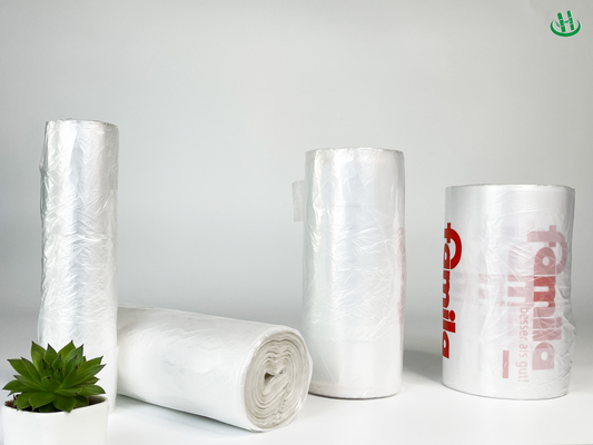 45*50Cm Zwarte wegwerppuntverdikkerende vuilniszak materiaal platte mond huishoudelijke plastic zak voor ander voedsel