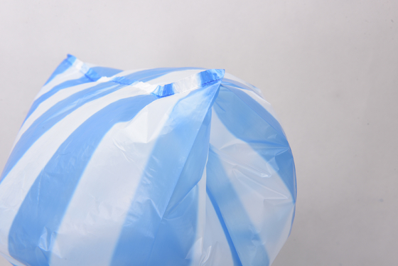 T-shirt met een breed handvat, op maat gemaakt, met HDPE-patroon, plastic zak voor het weggooien van voedsel afval