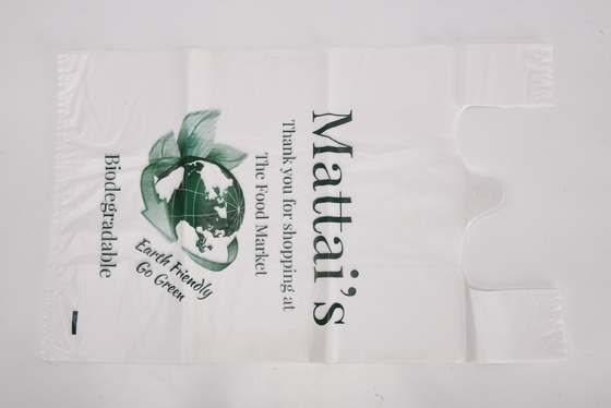 Flexo-printing geurende vest T-shirt Plastic witte vuilniszak voor winkel of restaurant