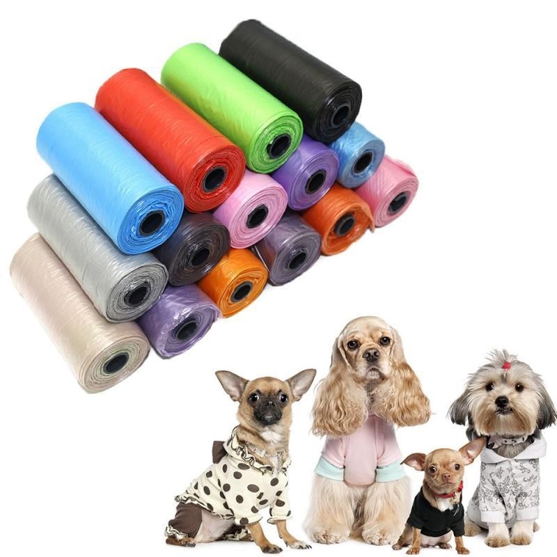 100% biologisch afbreekbare plastic hond poep afvalzak aangepast maat met logo aangepast logo