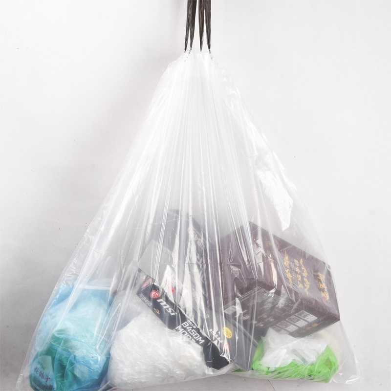 5-50 micron Dikte PE Plastic Trash Bag Roll voor doorzichtige afvalverpakkingen