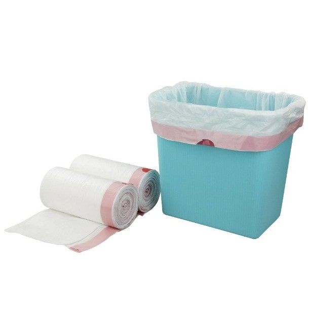 5-50 mic Dikte 13 Gallon Roze Keuken vuilniszak met trektouw en Custom Order