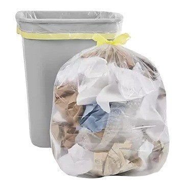 Middelgrote Keuken Draadband vuilniszakken 8 Gallon Wit helder plastic vuilniszak PE materiaal