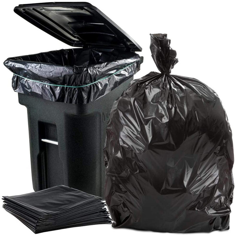 Onderkant Gusset Bag Custom Heavy Duty vuilniszakken voor Home Street Dustbin Company Campus