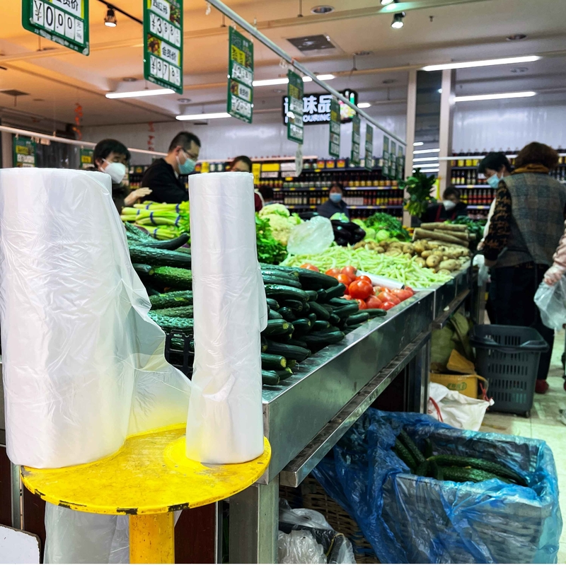 Gepersonaliseerde kleur HDPE plastic voedselverpakkingszak Rollen zakken met een aangepaste dikte