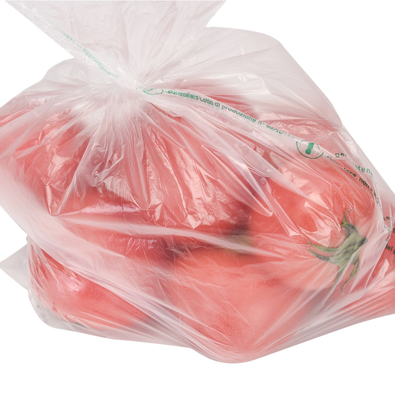 Transparante HDPE-voedselverpakking Vlak zakje op een rol Voor fruit Groentenbroodmonster