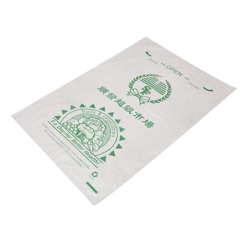 Gepersonaliseerd logo Optie Duidelijk plastic hogedruk PE Flat Packaging Produce Bag on Roll