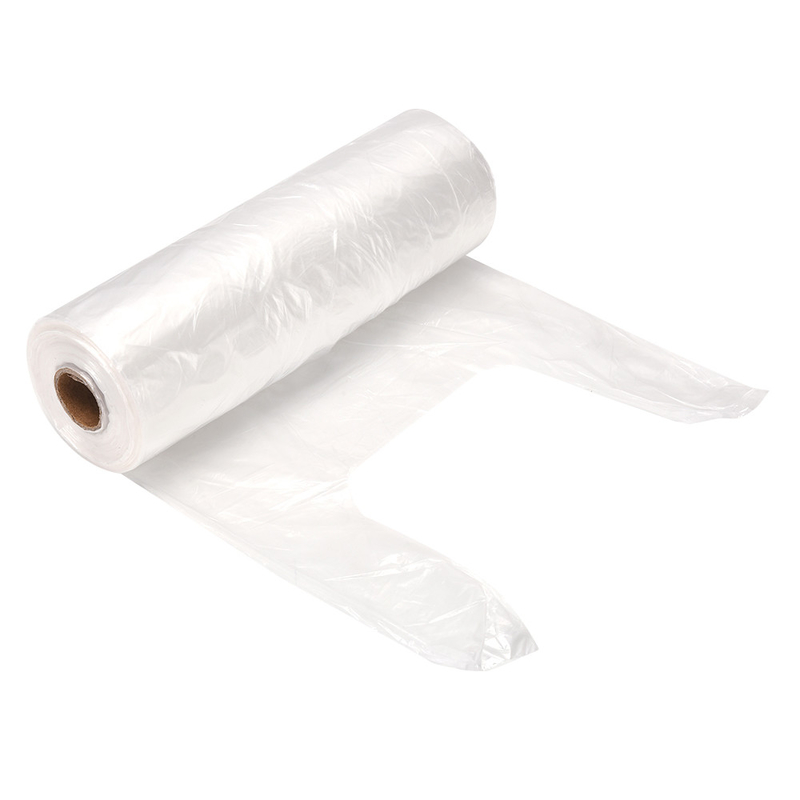 5-100 mic Dikte Offset Print Plastic Shopping T-Shirt zakken voor supermarkt