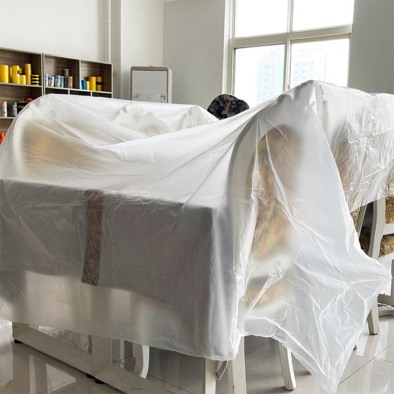 Verpakkingsfilmstofplaat HDPE/LDPE/LLDPE Plastic drop cloth voor schilderbescherming