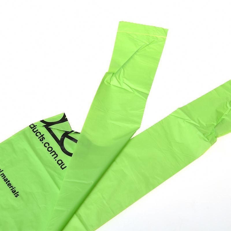 Vierkante bodemzak voor aangepaste logo kleurverpakking plastic T-shirt biologisch afbreekbare zakken