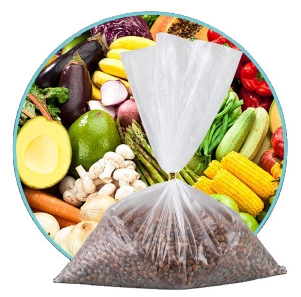 HDPE/LDPE/LLDPE Materiaal: plastic zakken voor huishoudelijk voedsel in supermarkten