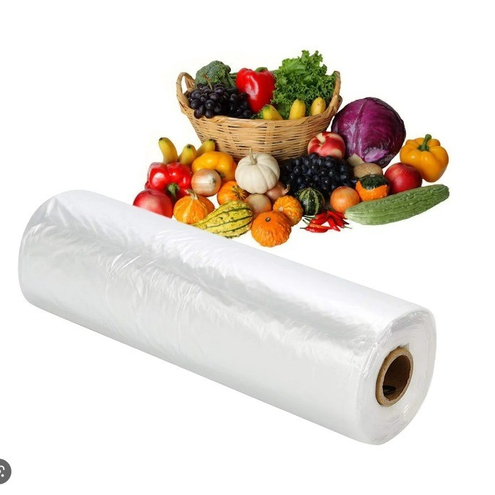 Productie van rolzakken HDPE met een hoge dichtheid voor het drukken van het logo van klanten in supermarkten of op verzoek