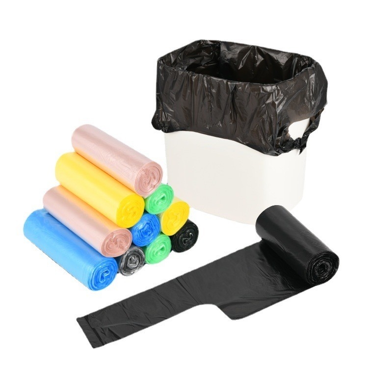 HDPE/LDPE/LLDPE handige en eenvoudige wegwerp draagbare ster verzegelde bodem vuilniszak