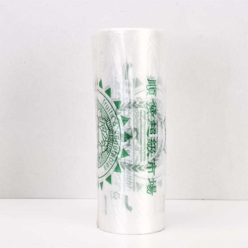 5-40 mic Dikte Persoonlijke kunststof Print Verpakking Supermarkt Flat Produce Bag op rol