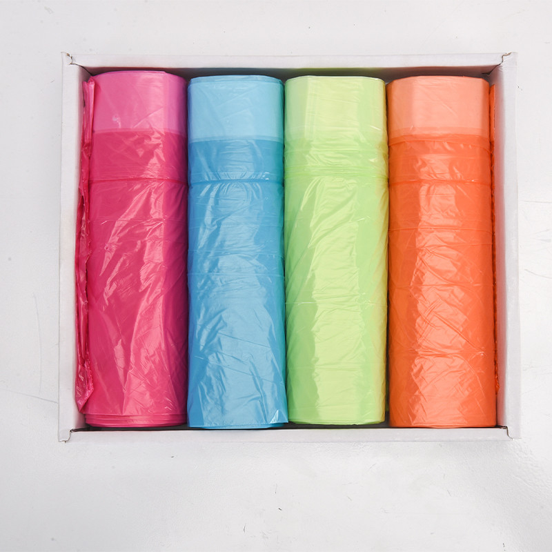 Persoonlijke HDPE keuken wegwerpsak draadbak liner plastic vuilniszakken in zwart