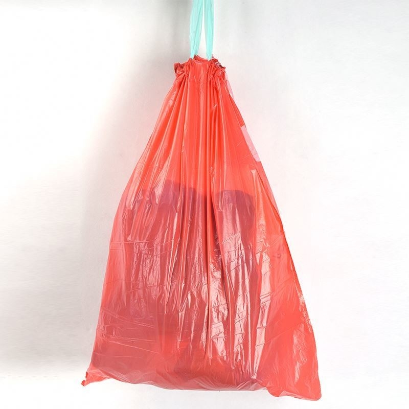 HDPE afvalzak met trektouw en certificaat OK compost voor afvalbeheer