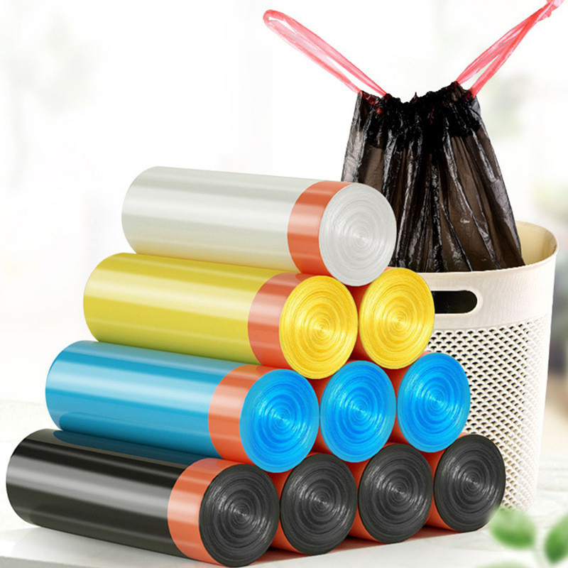 72L 20Inch Flex Recycle 35L Plastic 1 Ton 100 Liter Draagbare Draaiensnoer vuilniszakken