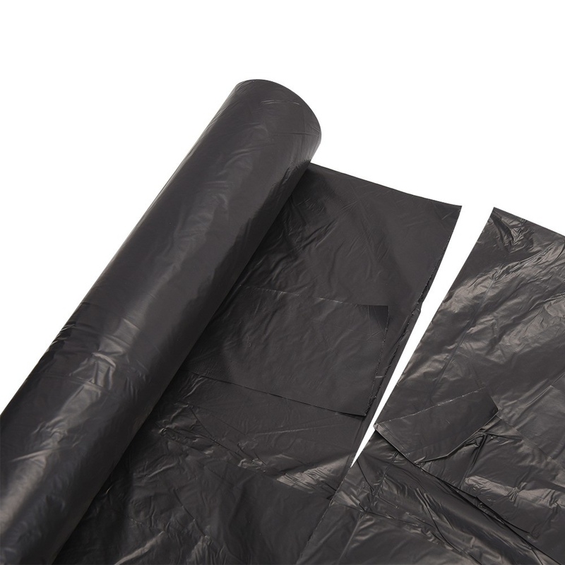 Gepersonaliseerd Logo Zwart Heavy Duty Contractor Industriële Plastic Garbage Bag On Roll Voor Ziekenhuis